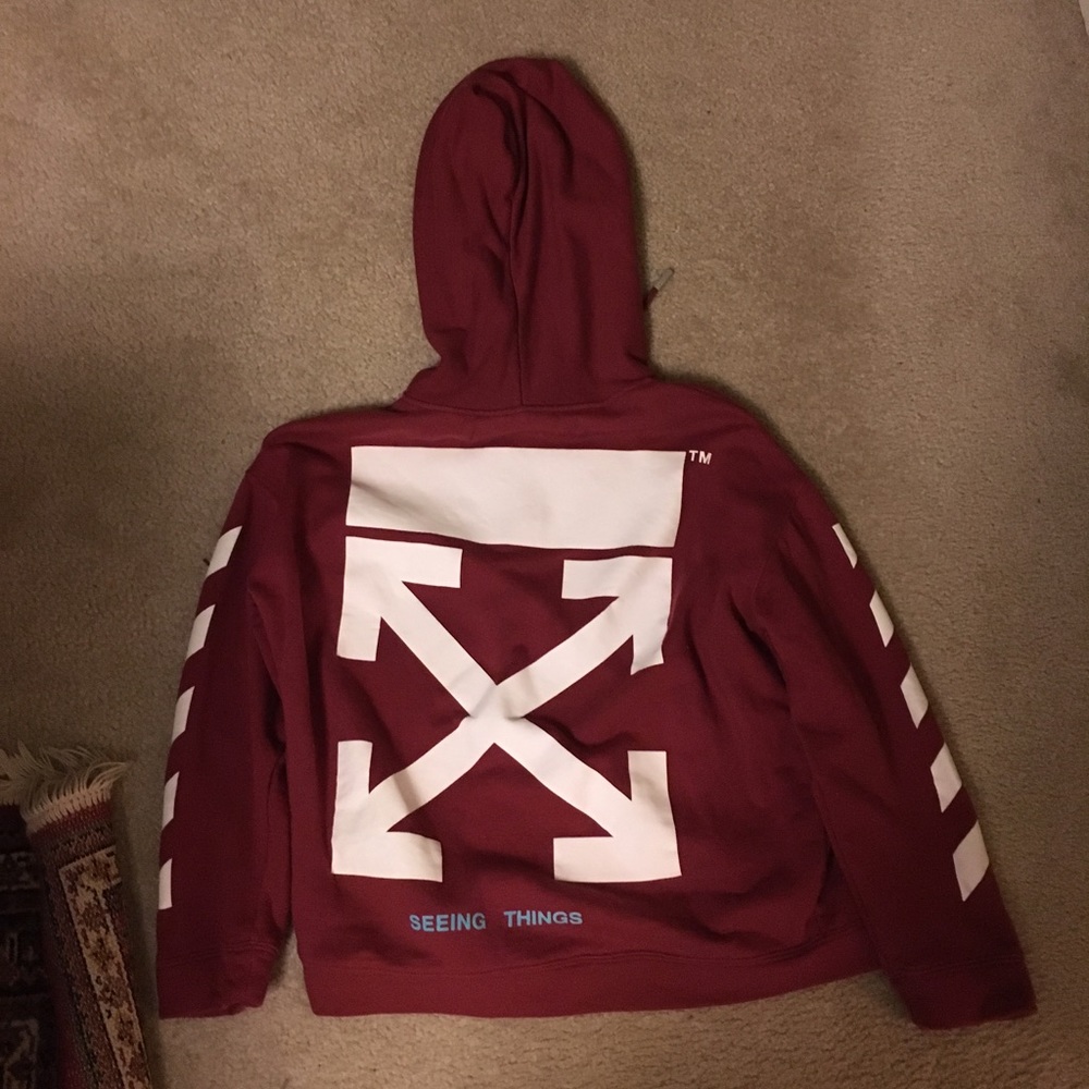 Off white wine hoodie
